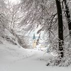 Kirchturm in Herten (Baden)