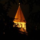 KIRCHTURM IN NELLINGEN ZUR ADVENTSZEIT