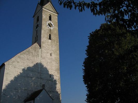 Kirchturm in Oberhummel