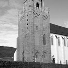 Kirchturm in schwarzweiß….
