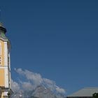 Kirchturm mit Wildem Kaiser