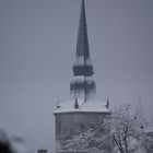 Kirchturm St. Peter und Paul im neuen Outfit.