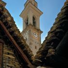 Kirchturm von Sonogno, Tessin