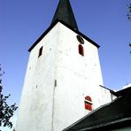 Kirchturm von St. Peter und Paul in Auw bei Prüm, Eifel