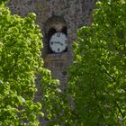 Kirchturmuhr in Reetz - Samstag ist Zahl Tag