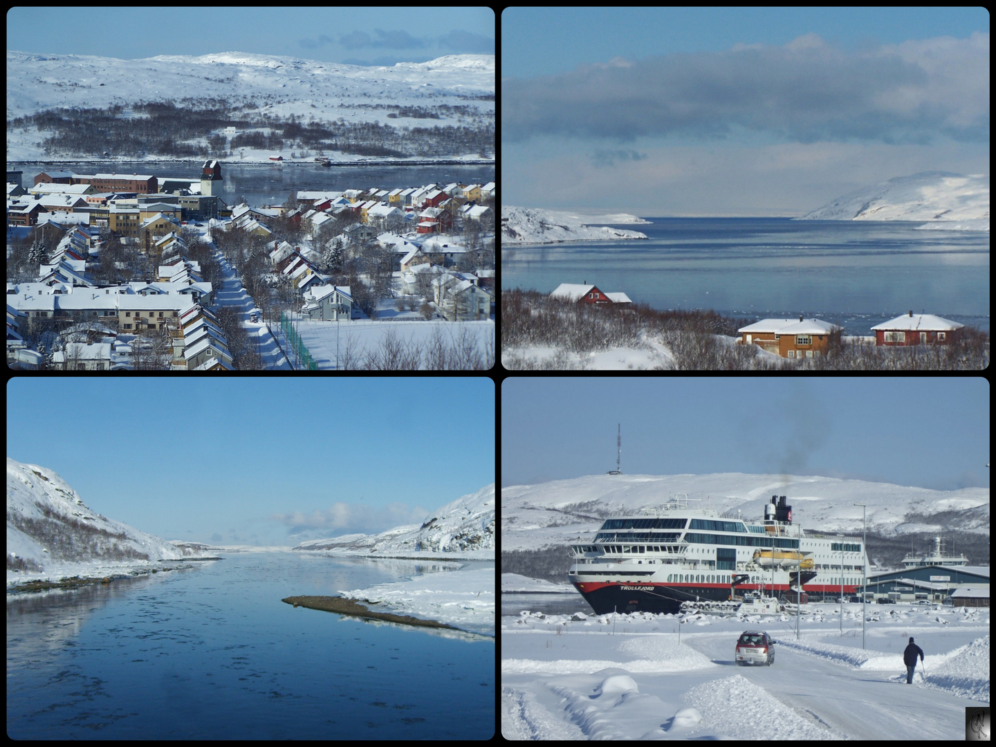 Kirkenes und Anlegestelle Hurtigruten