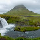 Kirkjufell in rain