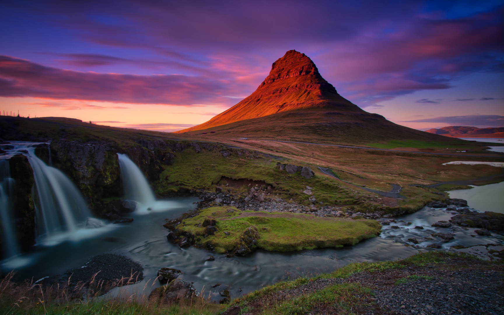 Kirkjufell Sonnenuntergang