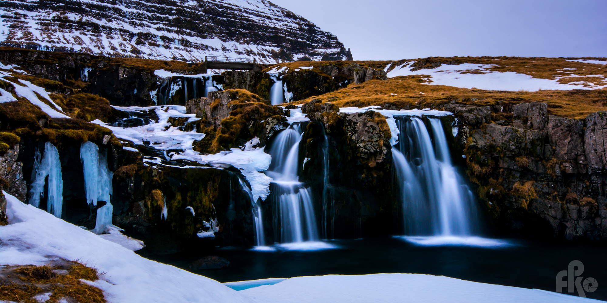 Kirkjufellfoss im Winter