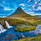 Kirkufjell und Wasserfall