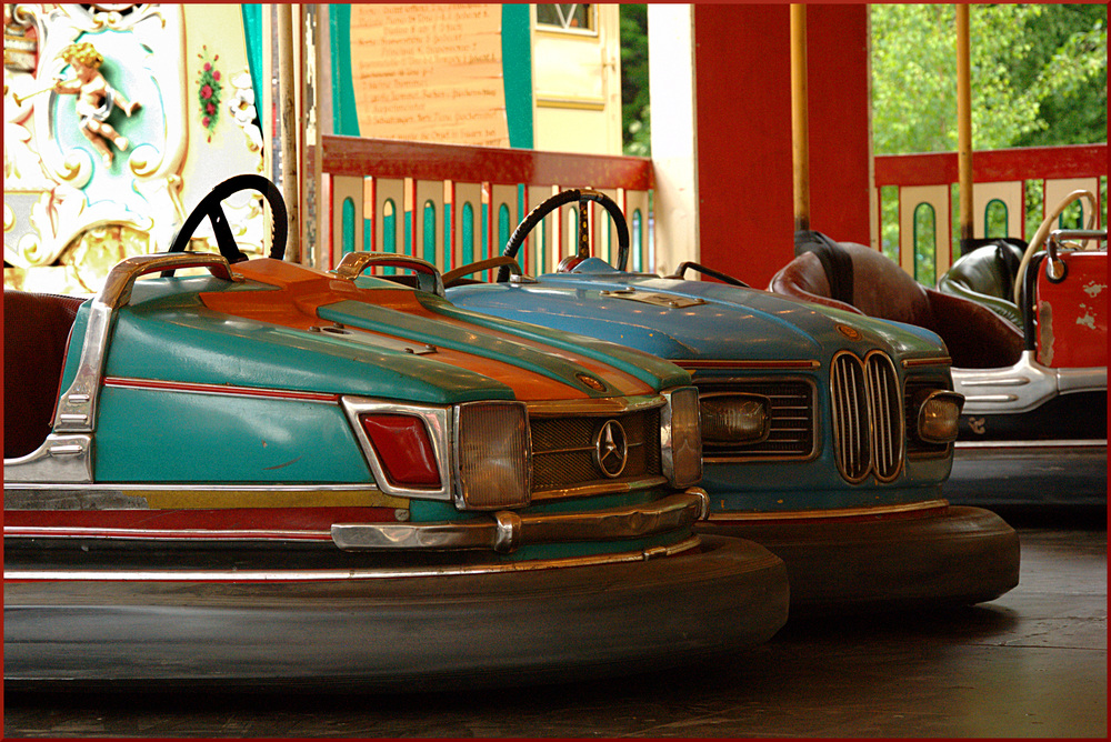 Kirmes Autoscooter wie Früher Foto & Bild retro, photographie, old