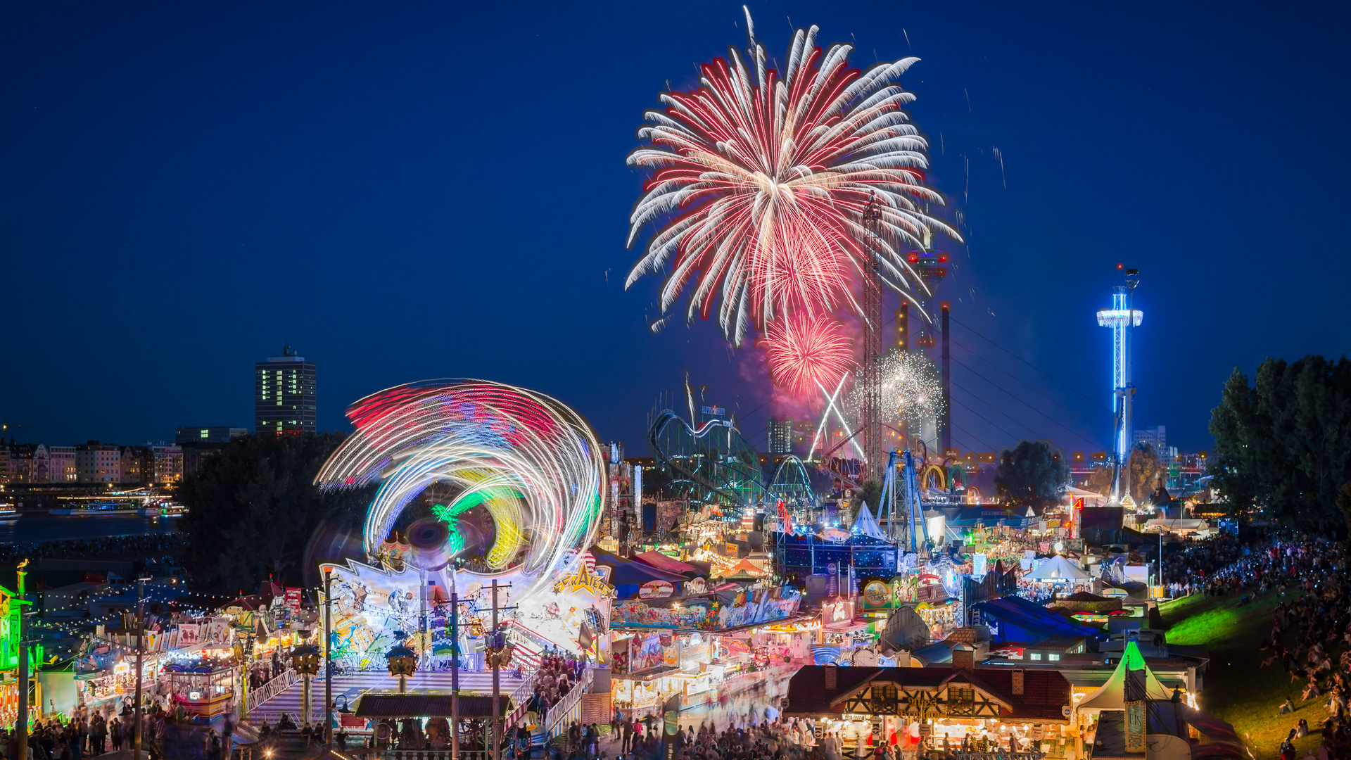 Kirmes Feuerwerk