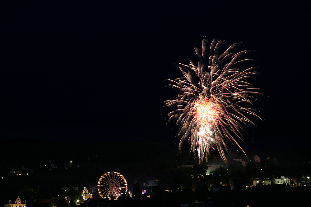 Kirmes und Feuerwerk