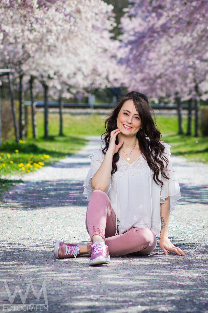 Kirschblüten shooting mit Lisa