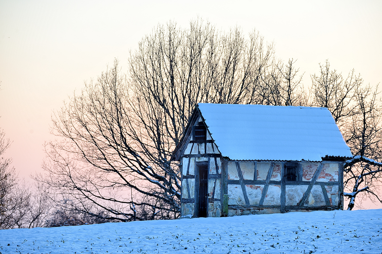 kirschenhütte im winter