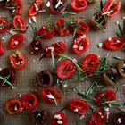 Kirschtomaten vor dem Trocknen