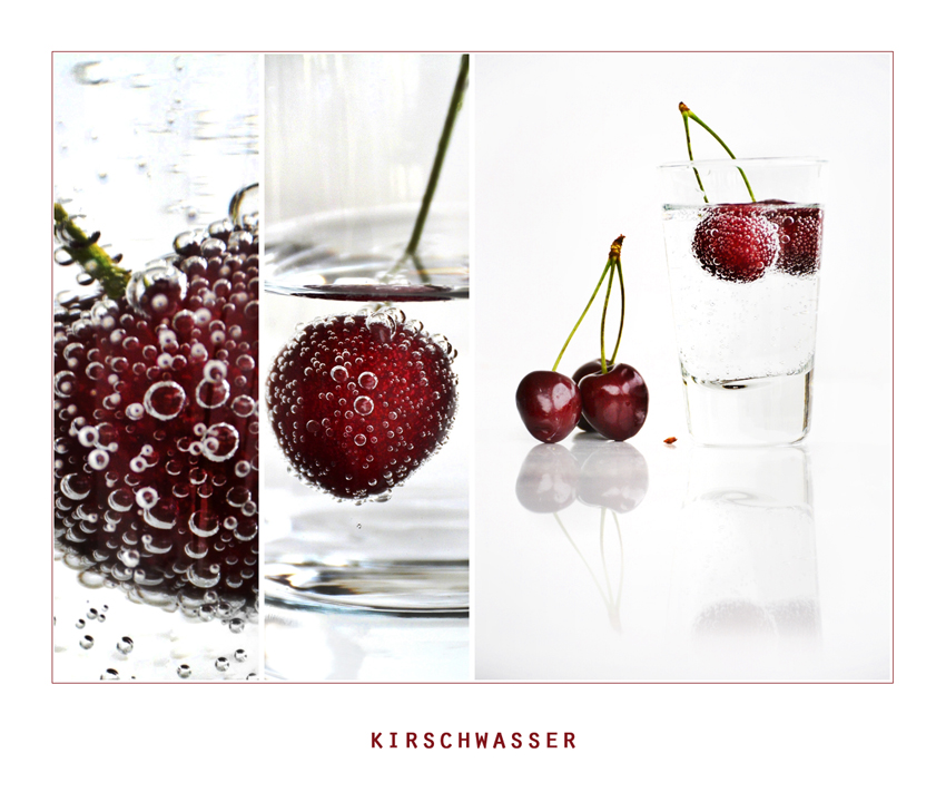 Kirschwasser Foto & Bild collagen Bilder auf