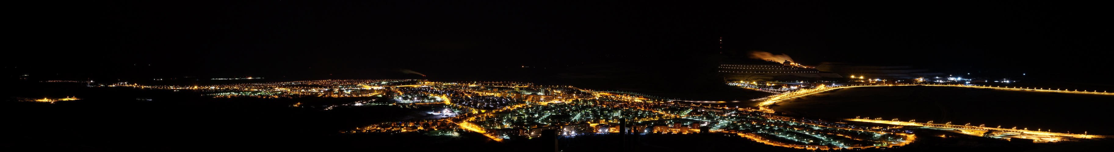 Kiruna bei Nacht