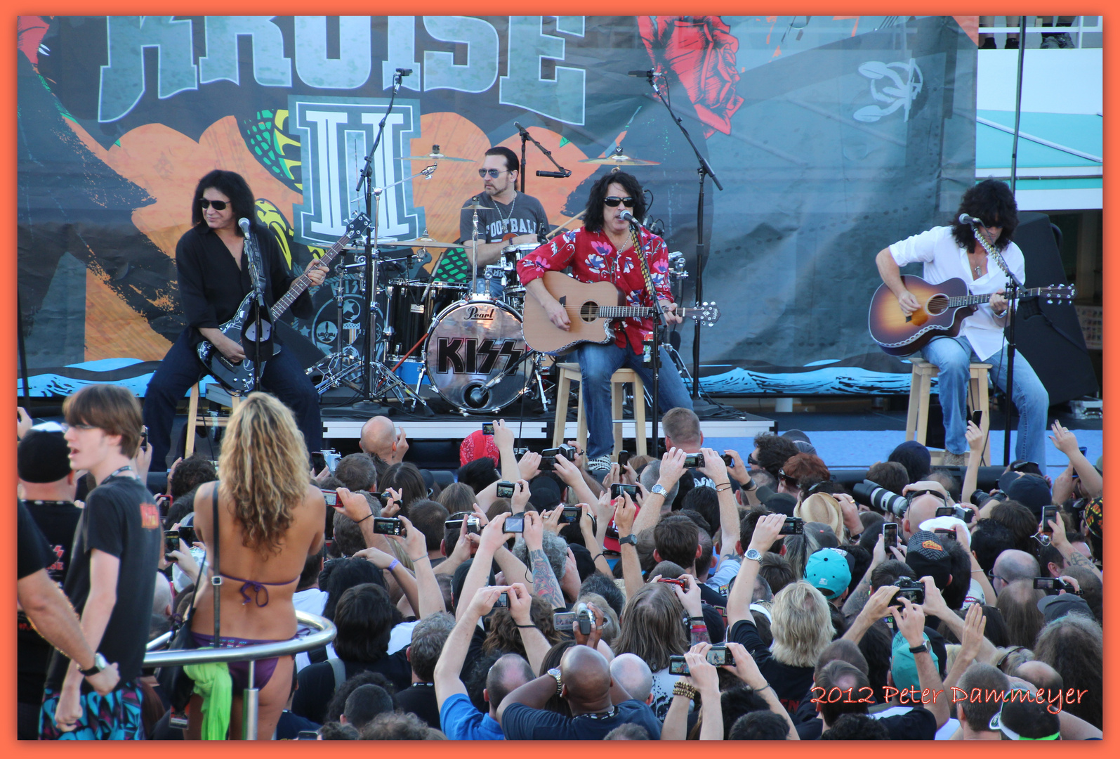 KISS unmasked & unplugged at the KISS KRUISE II "Sailaway Show" Oct. 31th, 2012 in Miami