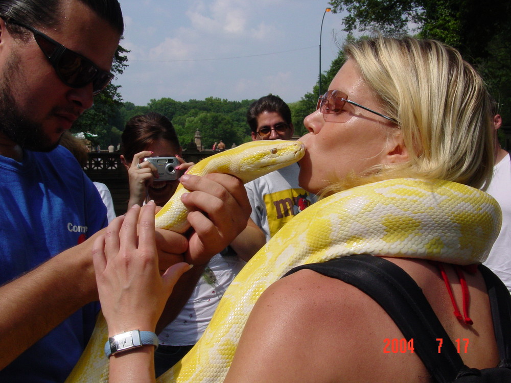 Kissing a Snake