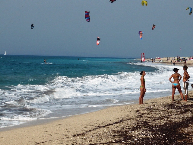 kit surf nel Greco mare di Lefkada