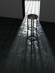 Kitchen chair in light