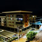 Kitchener Drive and Wharf One at night