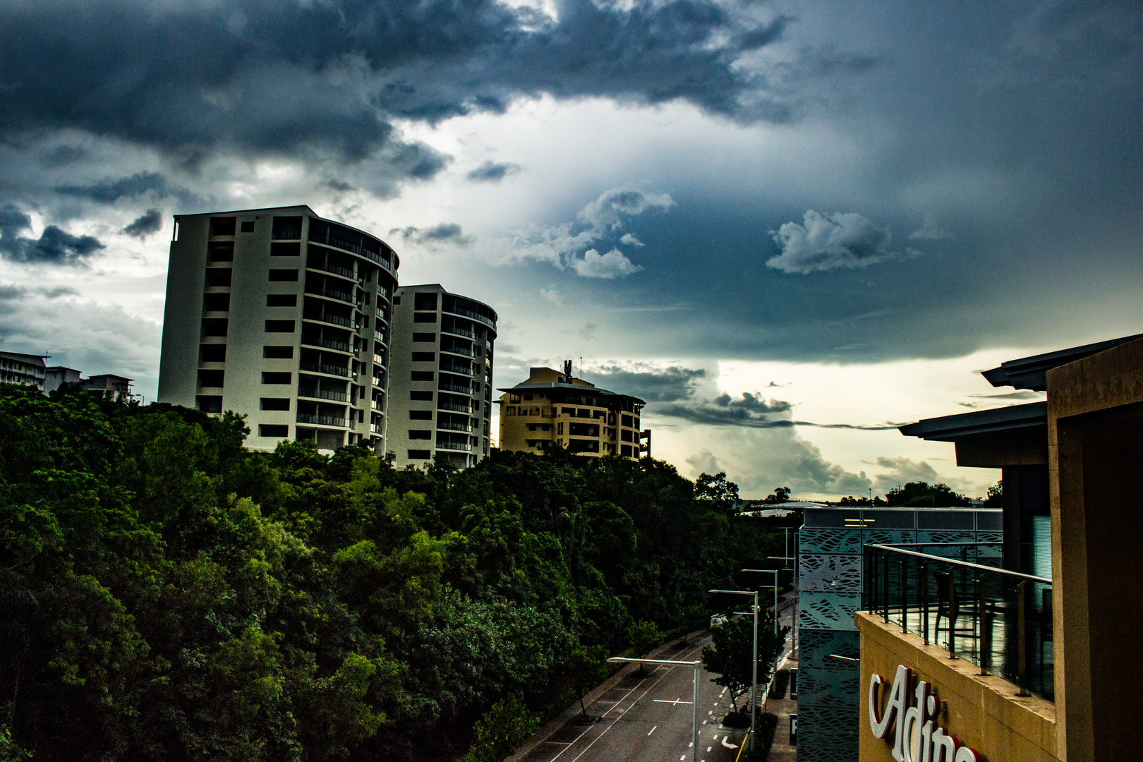 Kitchener Drive, Darwin after a storm