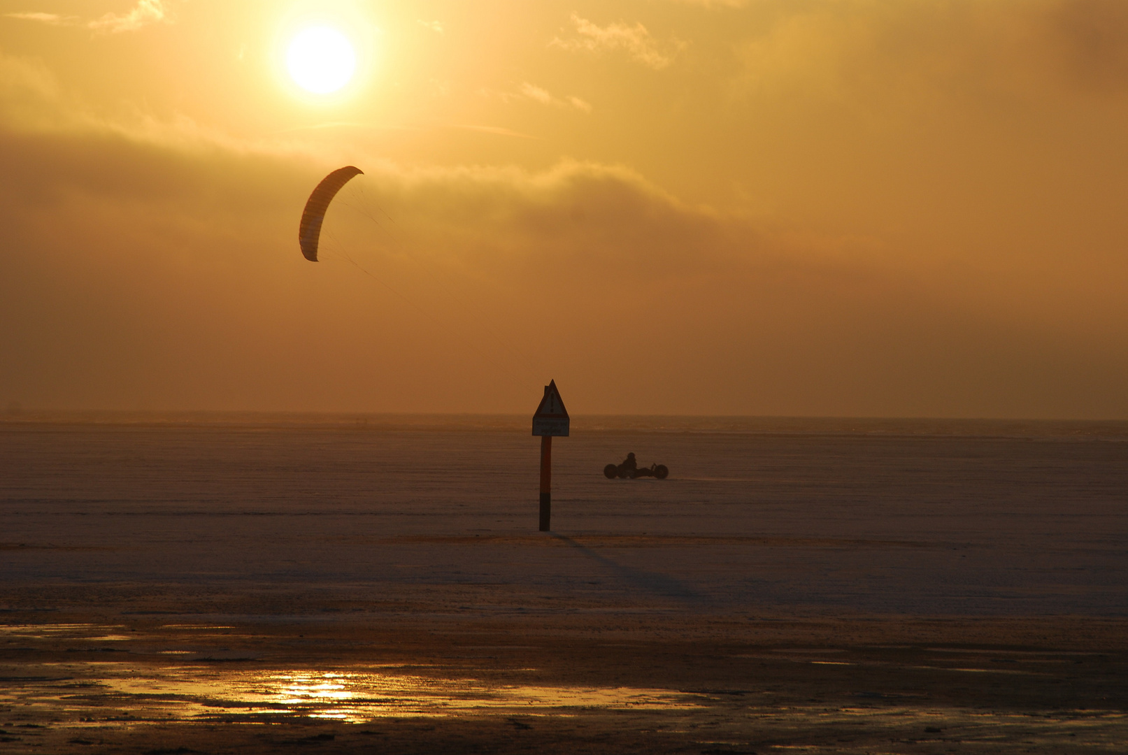 Kite-Buggy am Ordinger Strand