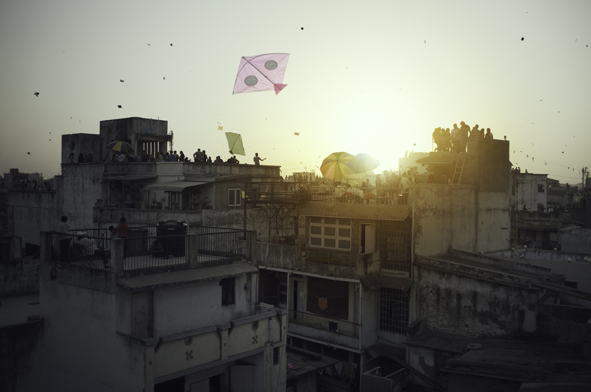 Kite Festival in Ahmedabad 2012, India