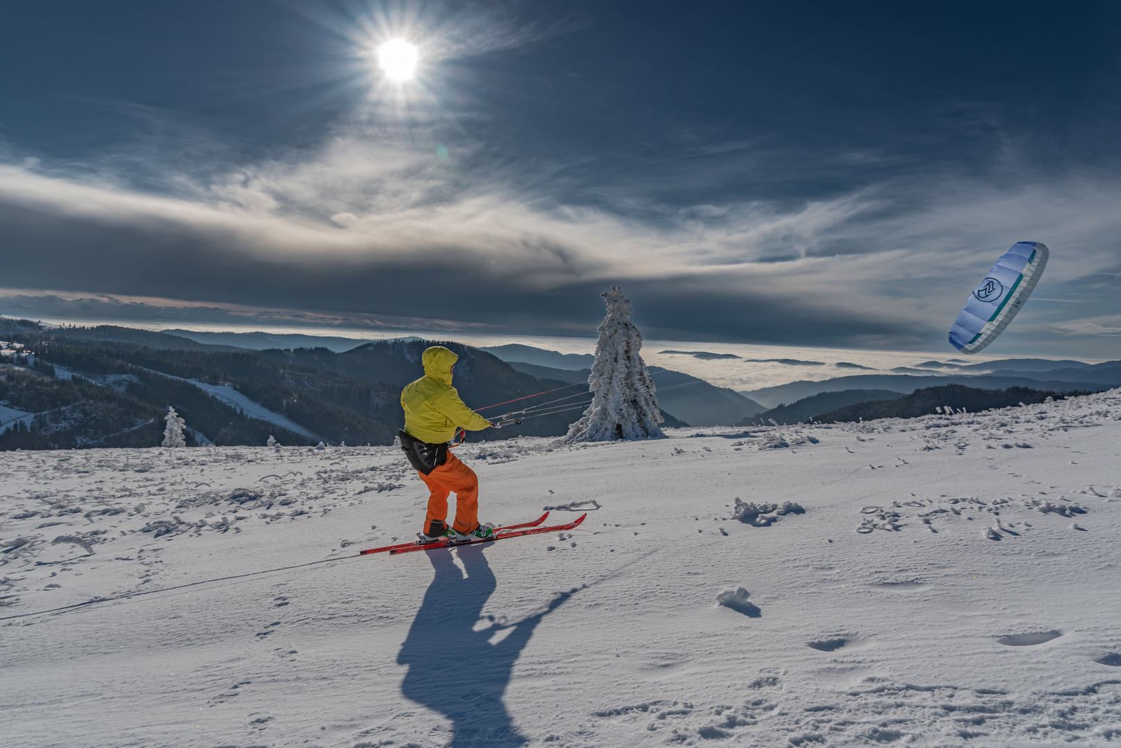 Kite Ski am Feldberg