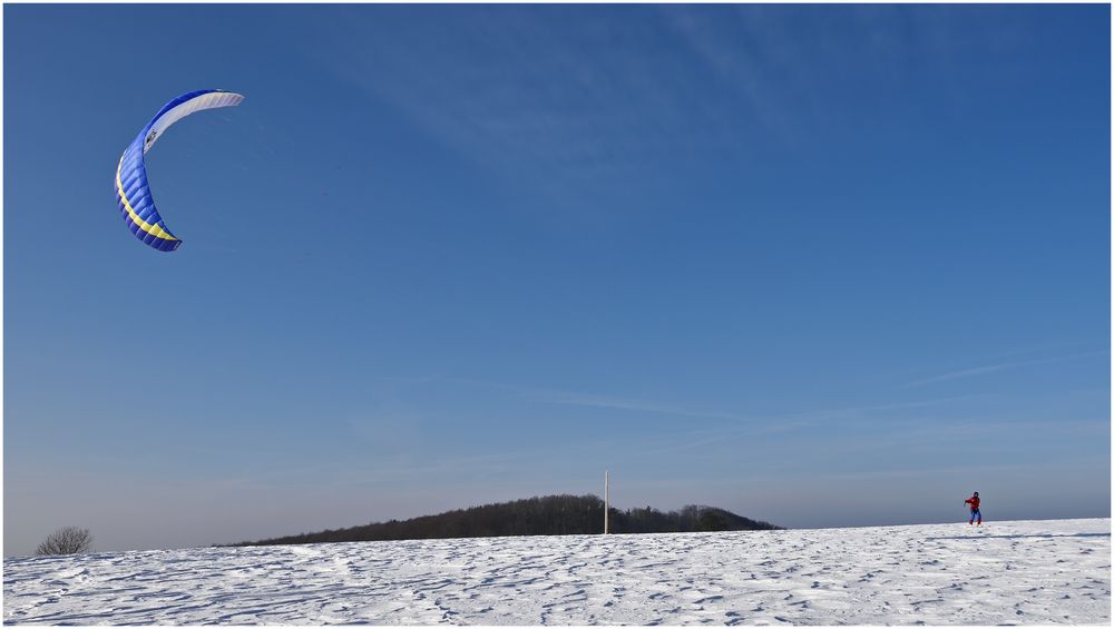 kite skiing