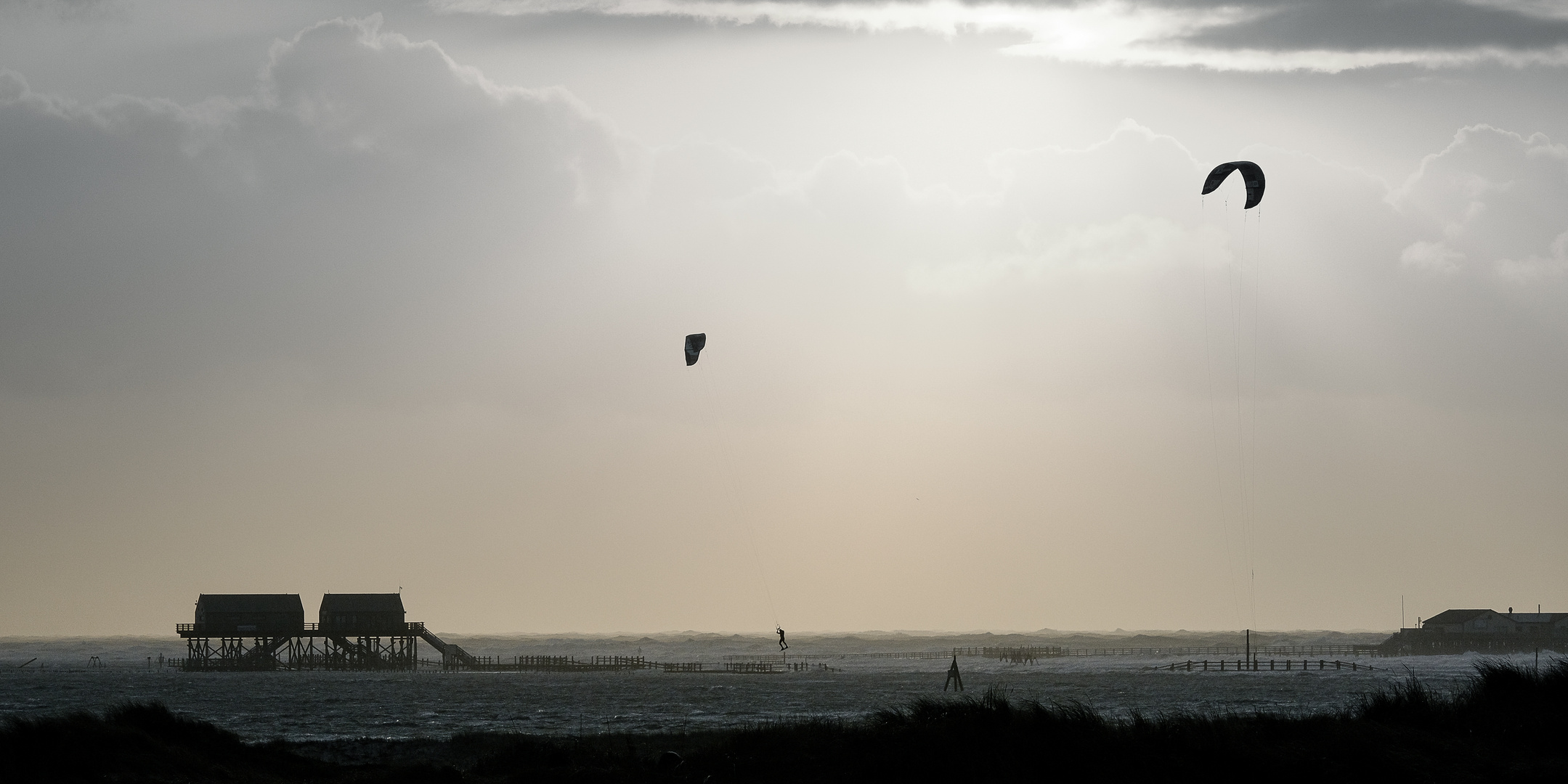 Kite-Surfen bei Orkan