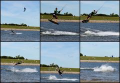 -Kite Surfen die elegante Landung-