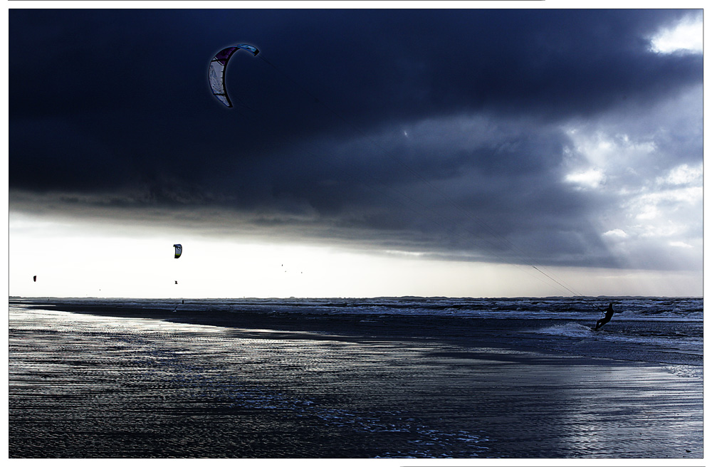 Kite Surfen im Winter