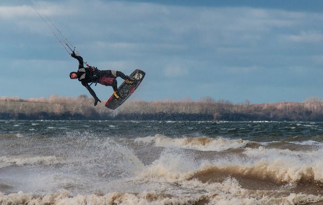Kite-Surfen in der Wohlenberger Wiek