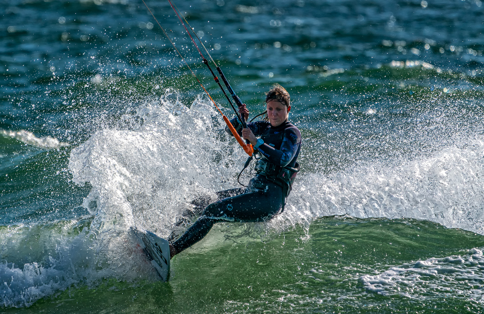 Kite Surfen vor Westerland auf Sylt