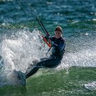 Kite Surfen vor Westerland auf Sylt