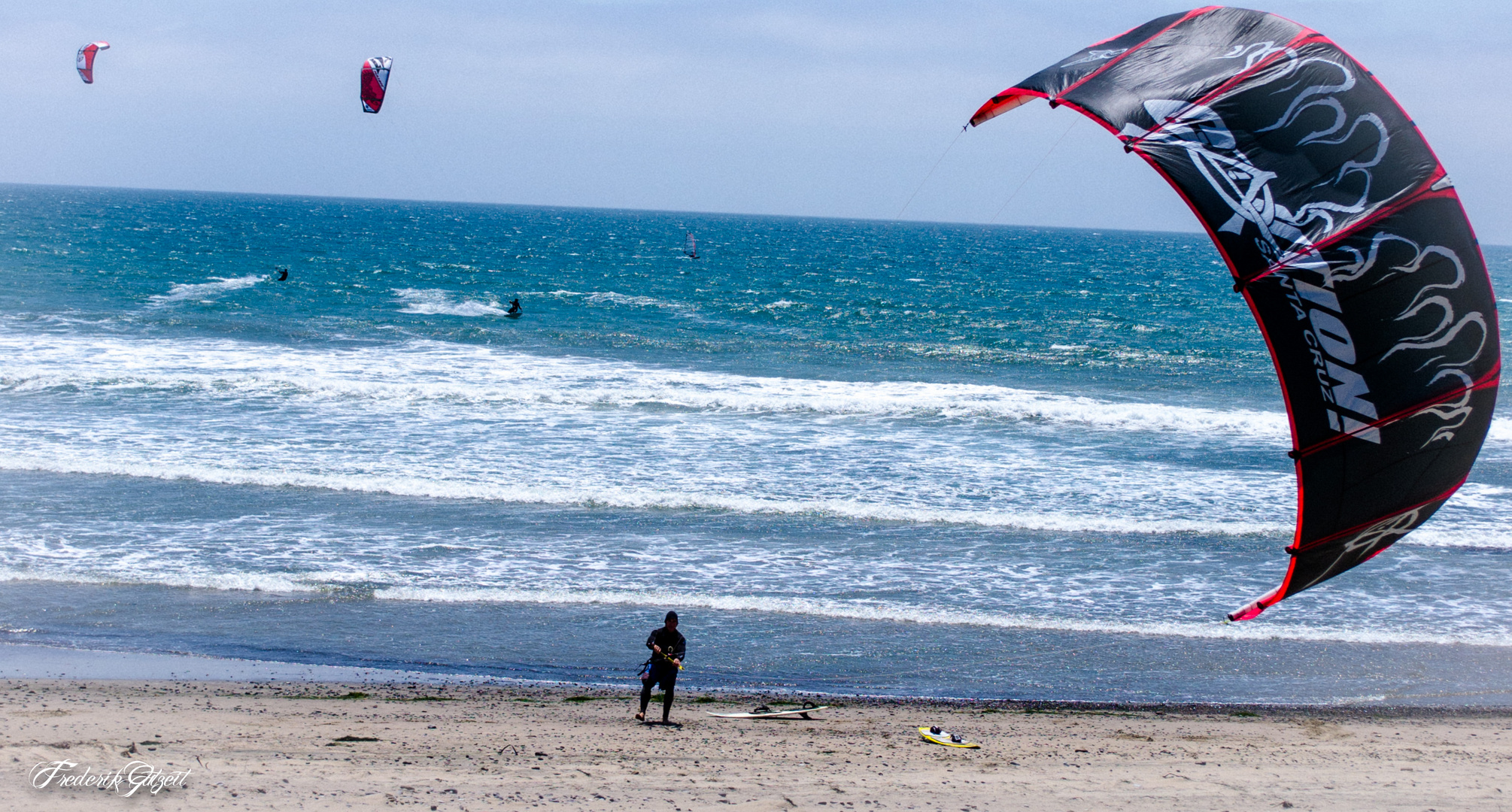 Kite-Surfer am Sunset Beach