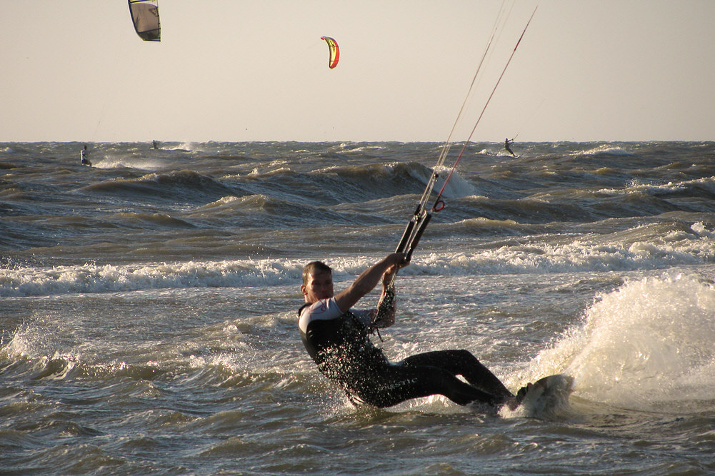 Kite Surfer an der Nordsee