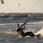 Kite Surfer an der Nordsee