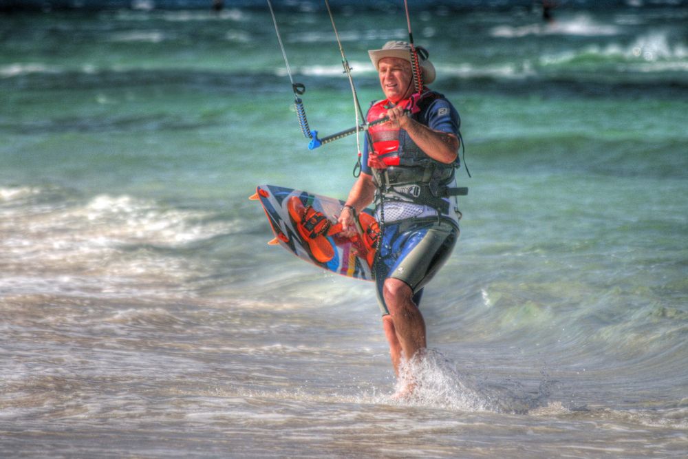 Kite-Surfer auf Fuerteventura.....