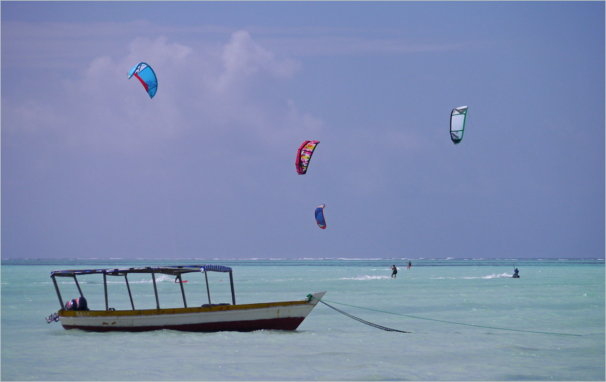 Kite-Surfer auf Sansibar...