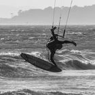 Kite Surfer Extreme Acrobatics