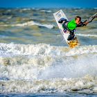 Kite Surfer in de Haan Belgien
