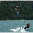 Kite-Surfing auf dem Silvaplanasee, 2