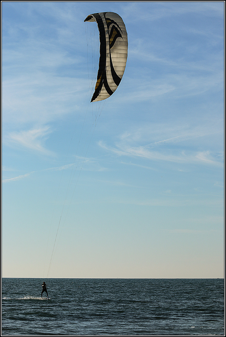 Kite surfing invernale