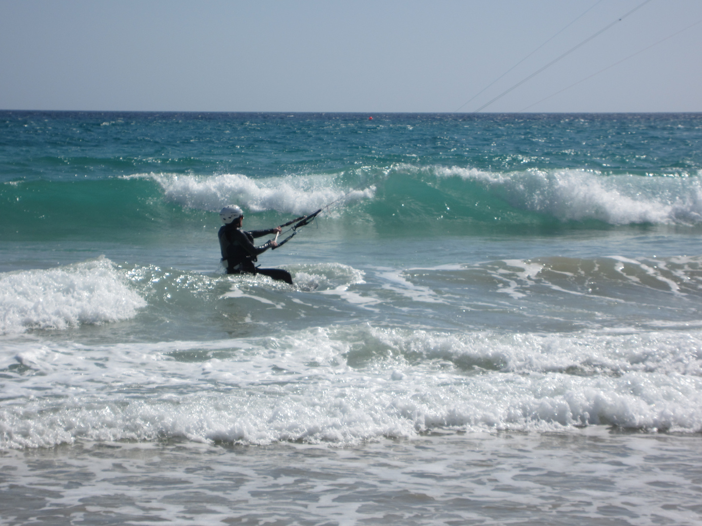 Kite-Surver bei Costa Calma