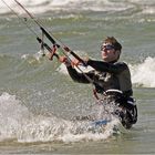 Kiteborder auf der Ostsee