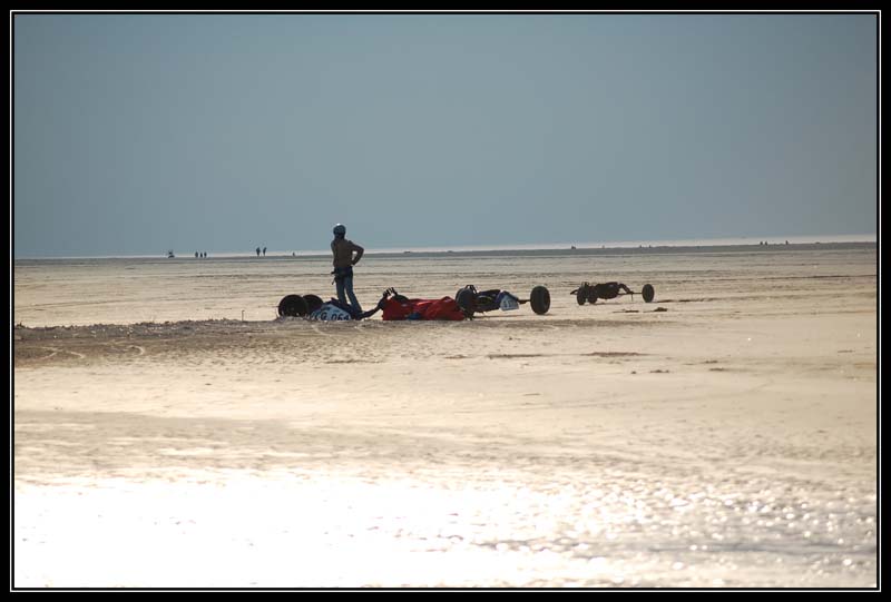 Kitebuggy Fahrer